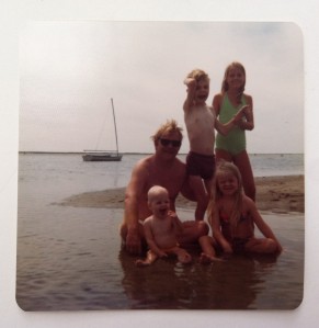 Dad, Butchie, my sister, younger brother and me, summer 1977